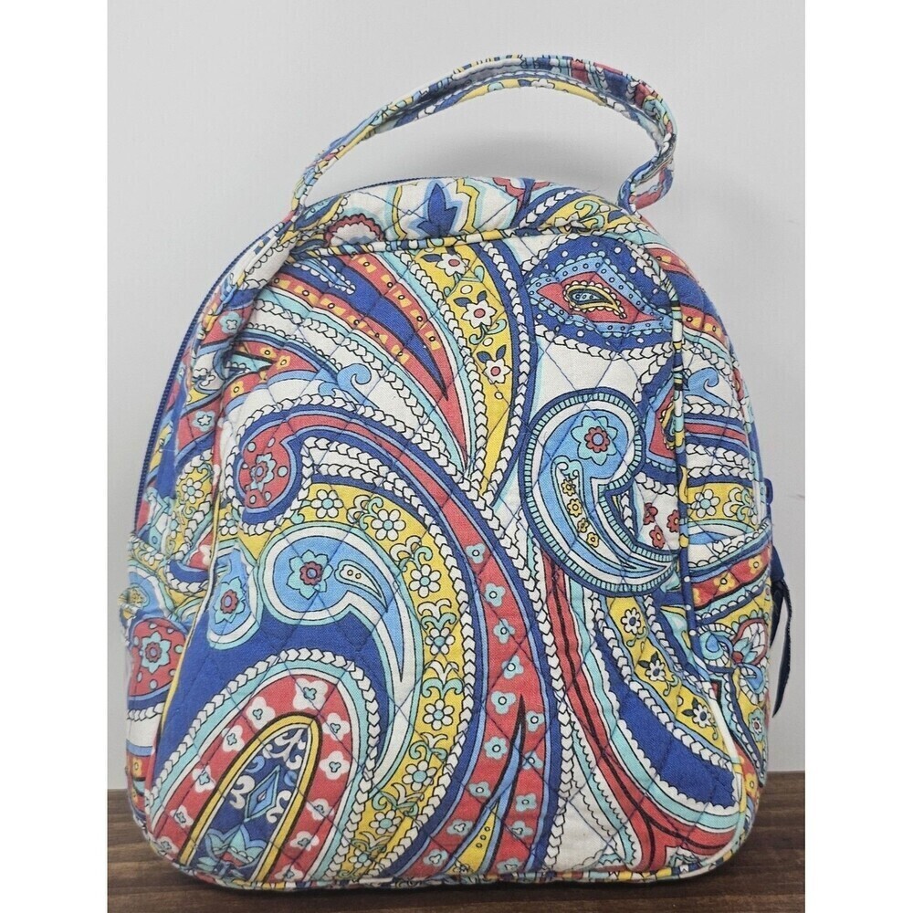 Vera Bradley Lunch Bag Retired Pattern Marina Paisley Multicolor ID Holder - Picture 3 of 12